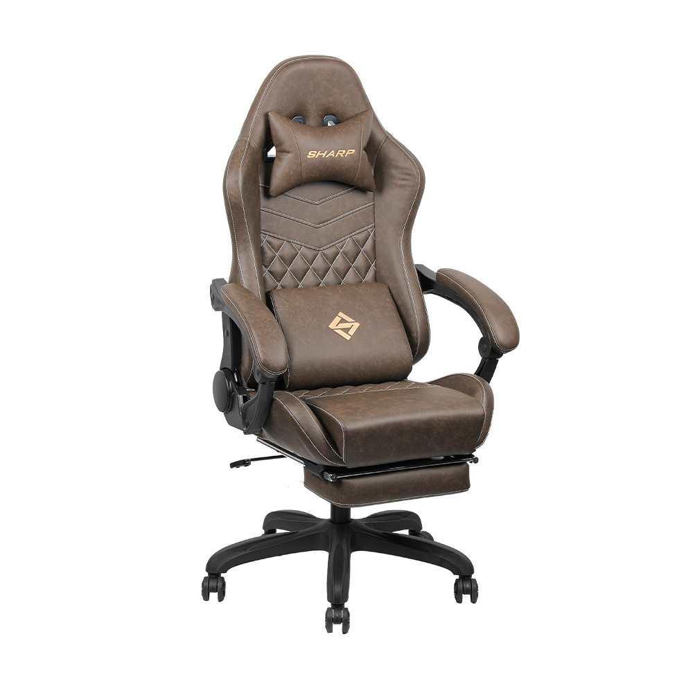 FH-8354 Gaming chair with footrest home sedentary comfort gaming chair with lifting backrest